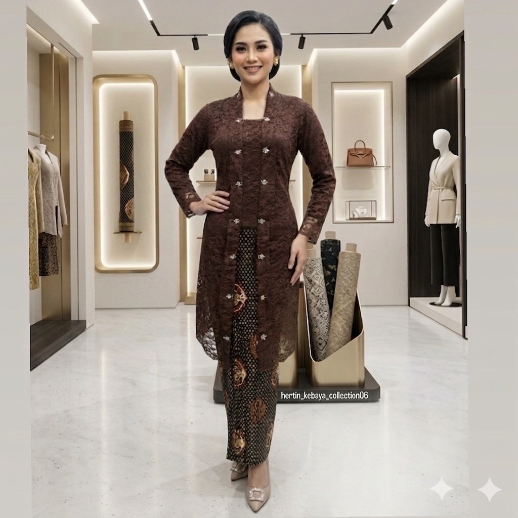 KEBAYA KUTU BARU MODERN / / KUTU BARU TUNIK // KEBAYA TUNIK // SERAGAMAN KEBAYA BRUKAT