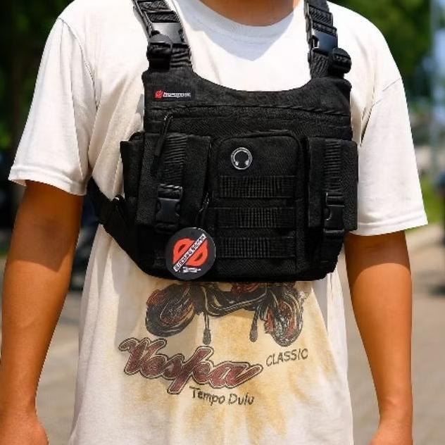 Tas Dada Pria Bahan Bimo Waterproof | Tas Pelindung Dada | Tas Rompi