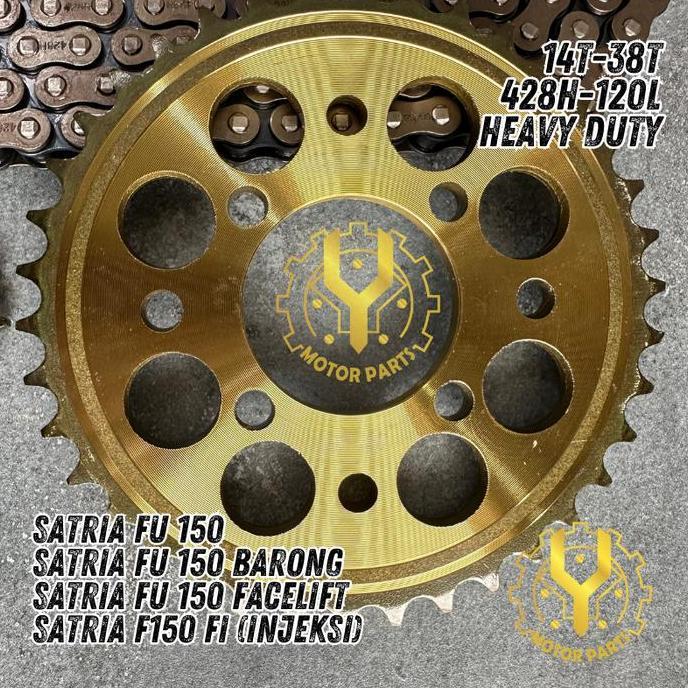 Promo GEAR GIR SET GEAR GIR PAKET SATRIA FU 150 SATRIA FU 150 FACELIFT 38T Diskon