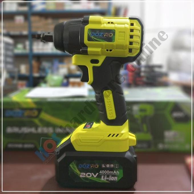 Open DS] Mesin buka baut batre 20V 1/2" Impact Wrench Cordless DOZIRO ZCWB-20V