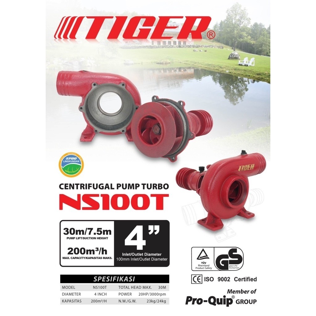 Centrifugal Pump Turbo 4 inch Ns100t Tiger Ns 100