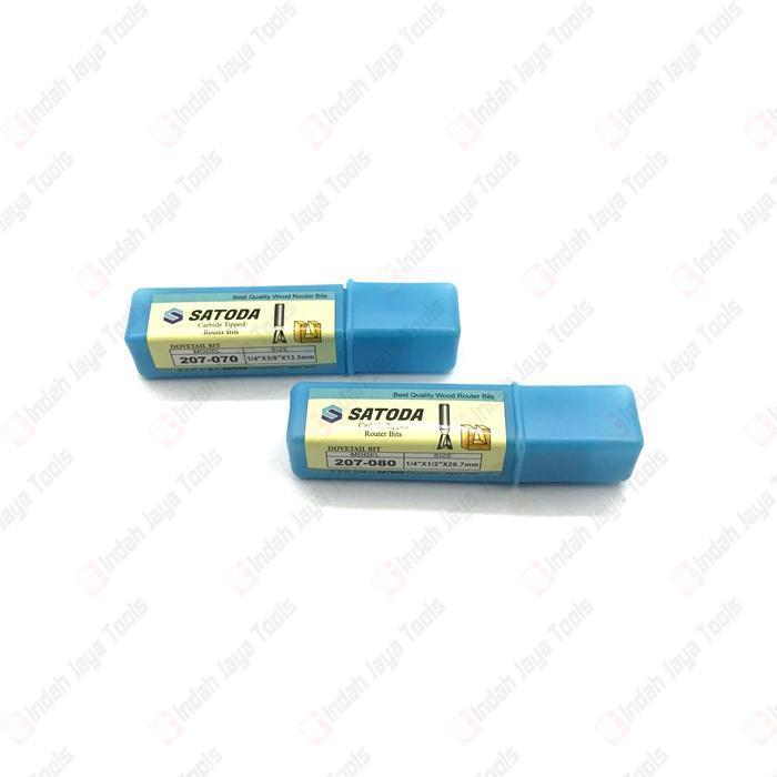 SATODA Dovetail Bit 3 4 5 6 8 10 12 mm - Router Bit Mata Profil Flutes Carbide Tipped Ekor Burung Sa