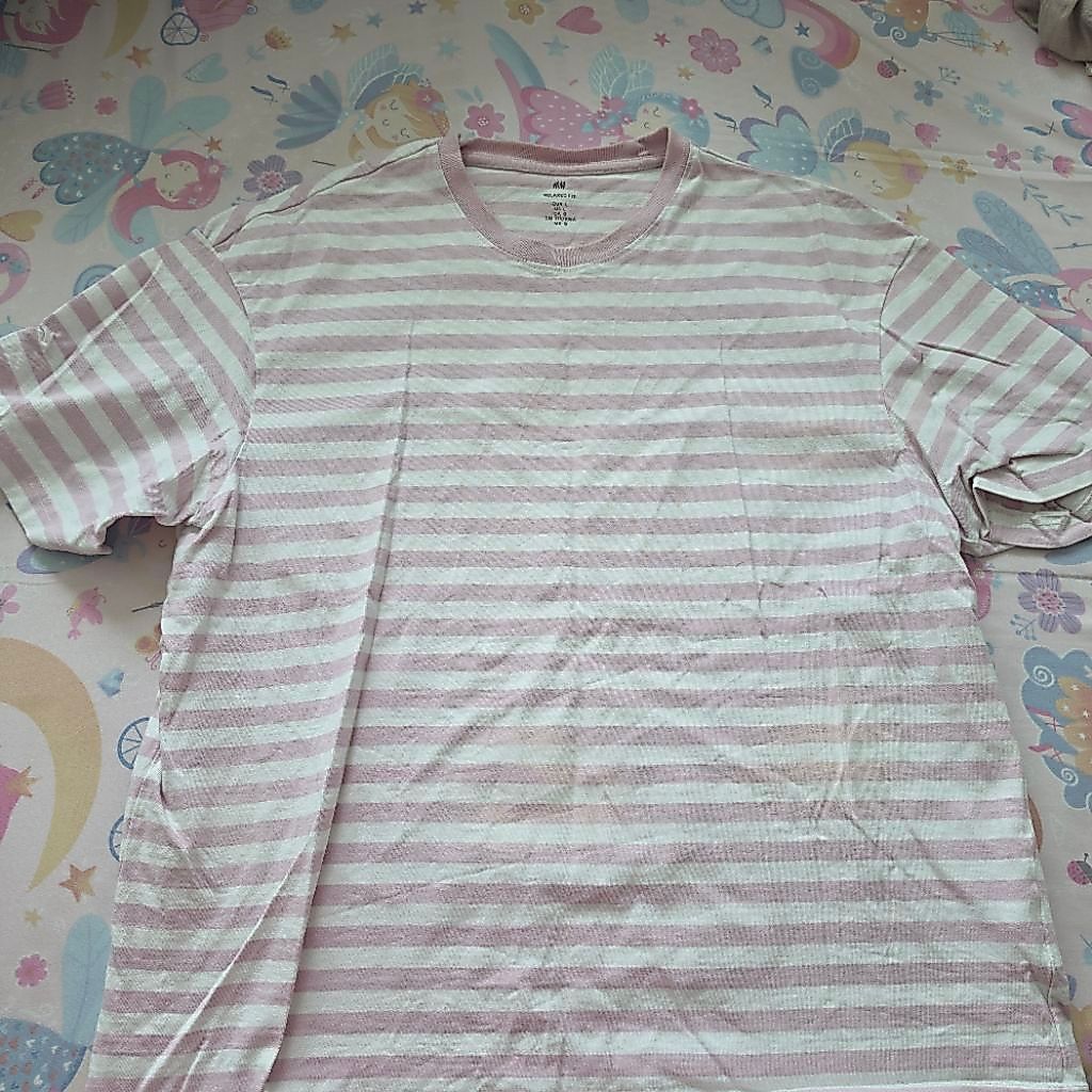 kaos pria h&m second garis size L second original