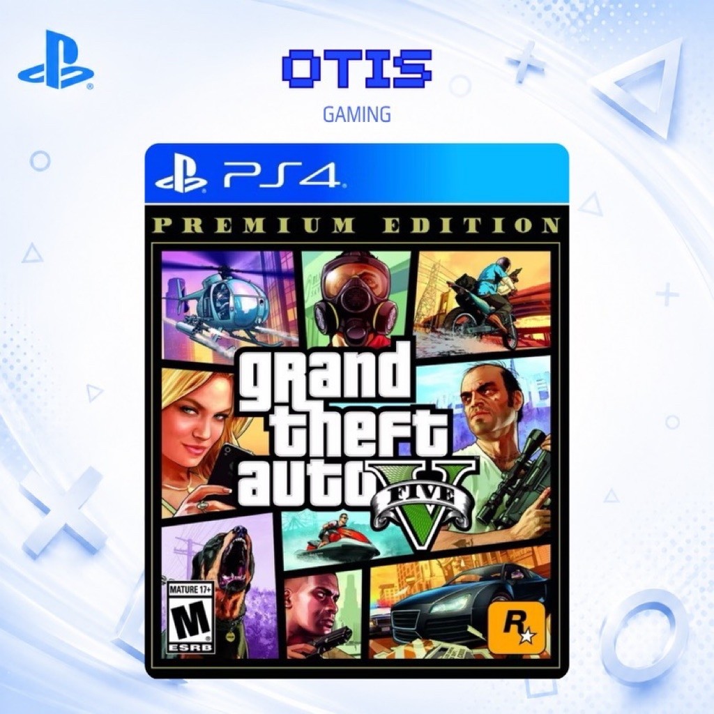 PS4 Grand Theft Auto 5 (GTA 5) Premium Edition Full Game Digital Download
