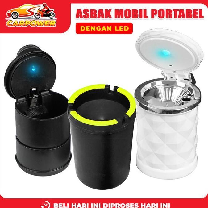 Asbak Portable Mobil Asbak Mini Portable LED Asbak Glow In The Dark Ringkas