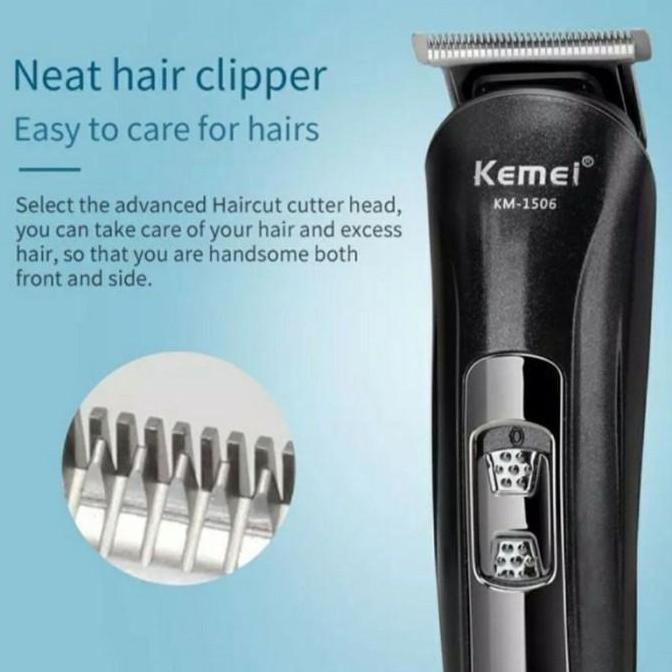Clipper Kemei KM-1506 Alat Mesin Cukur Rambut Kumis Jenggot Kemei 1506