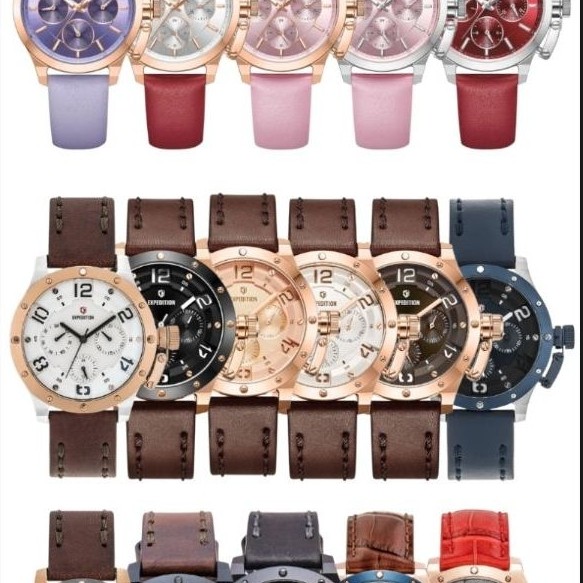 Jam Tangan Wanita Expedition 6381 E6381 EXP 6381 Tali Kulit