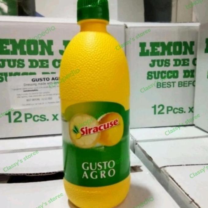 Lemon Concentrate Siracuse Gusto Agro 500 Ml