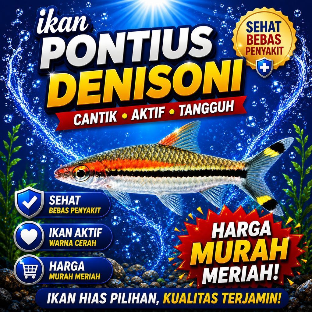 ikan pontius denisoni aquascape