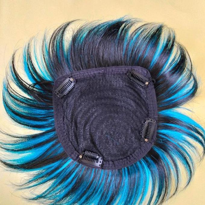 hair toupee pria highlight/ rambut tambal botak pria