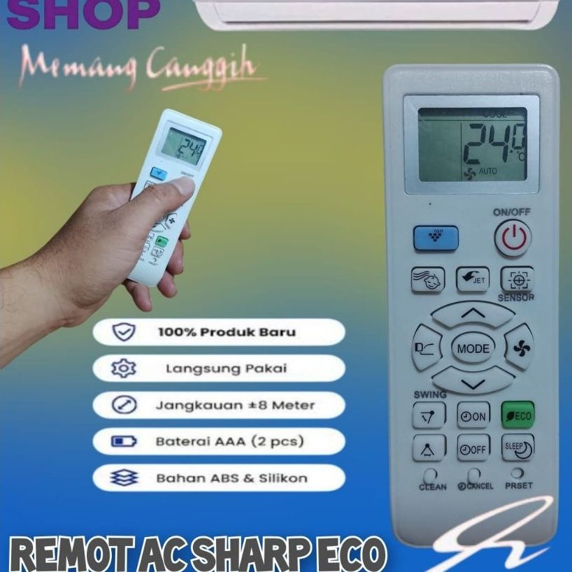 REMOT AC SHARP ECO / REMOT AC SHARP THAILAND / REMOT AC SHARP