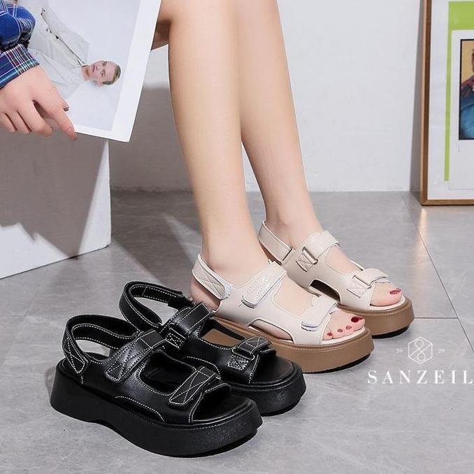 Top- Sanzeil Wina Sandal Cewek Kasual Dengan Tali Belakang Strap Sol 4,5Cm 14430 Size 36 - 40