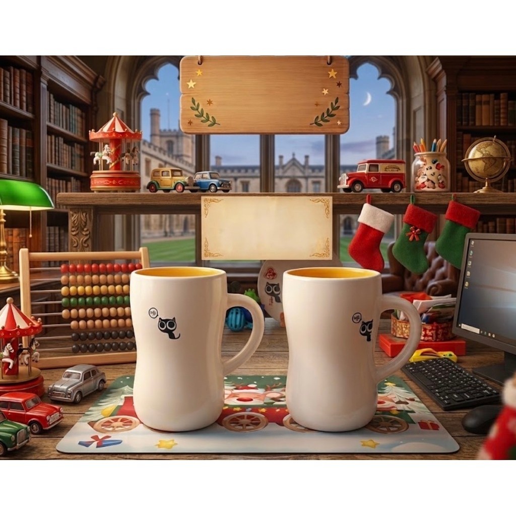 Cangkir Keramik Mini | Mini Porcelain Cup | Mug Keramik Mini | Cangkir Kopi Porselen Kucing hitam