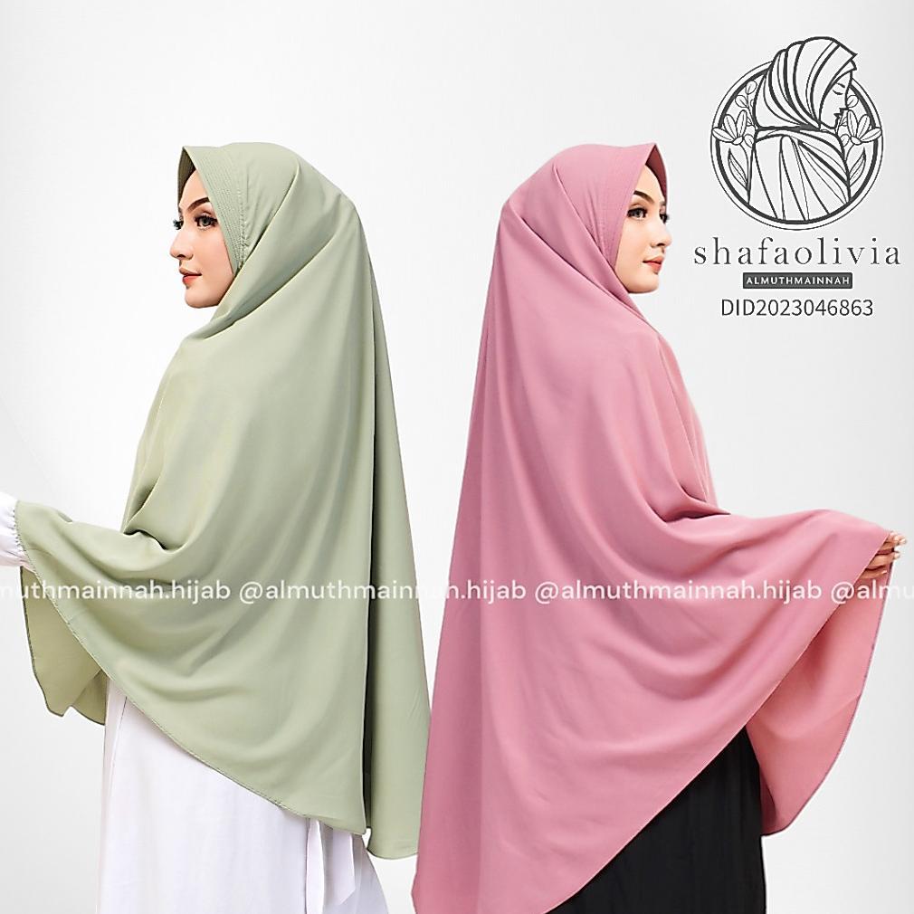 garansi hijab wolfis syari adem pad syari jumbo bs buat sholat simple bergo pondok pesantren umroh h