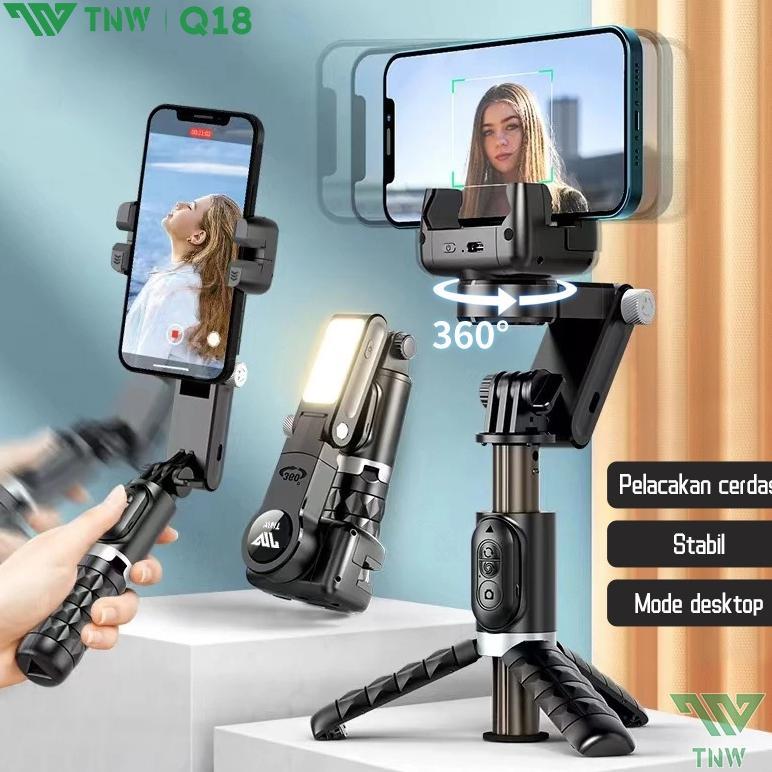 TNW-Q18 Stabilizer Tongsis Gimbal Stabilizer Handphone Gimbal Hp  Hp Bluetooth Tripod