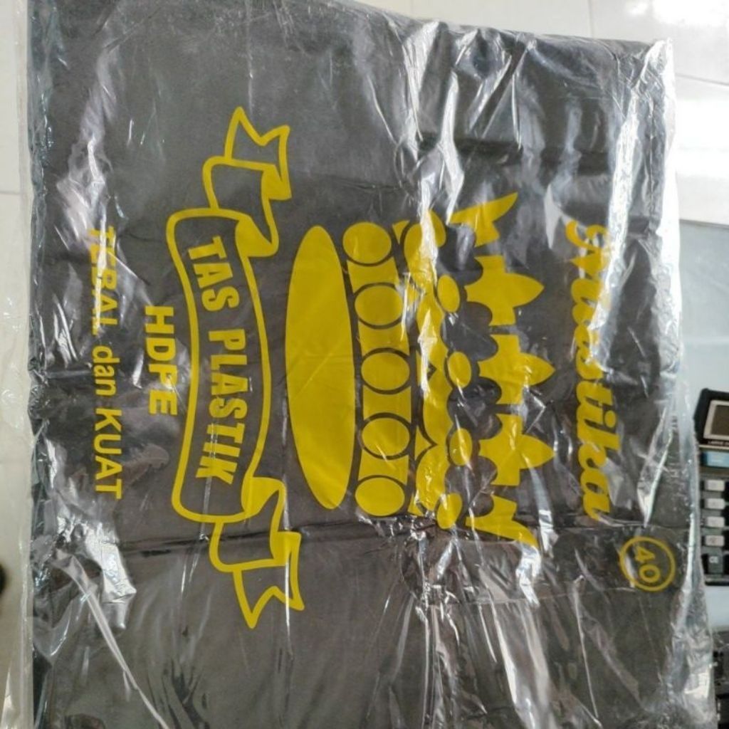 Kresek Kantong Plastik Tas Hitam Mustika HDPE Tebal dan Kuat 17x33 24x44 35x58 Kompek Kompe