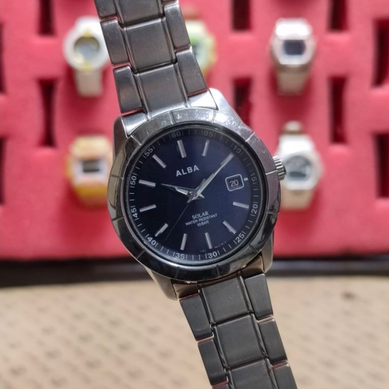 JAM TANGAN PRIA ALBA TOUGHSOLAR SECOND ORIGINAL