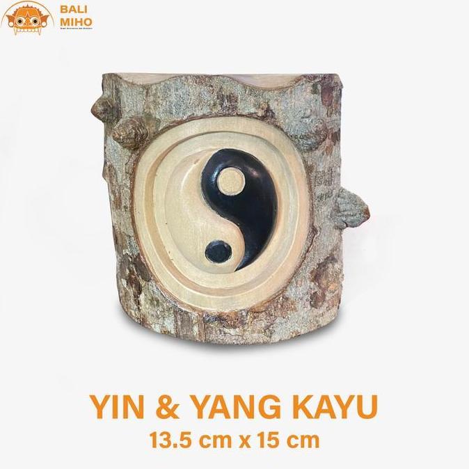 populer] Pajangan Kayu Yin Yang - Dekorasi Rumah Yin Yang - Patung Yin Yang