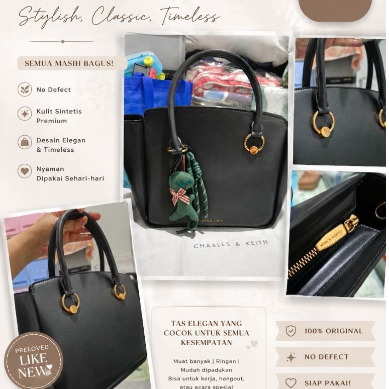 CK HITAM RING HOBO - PRELOVED
