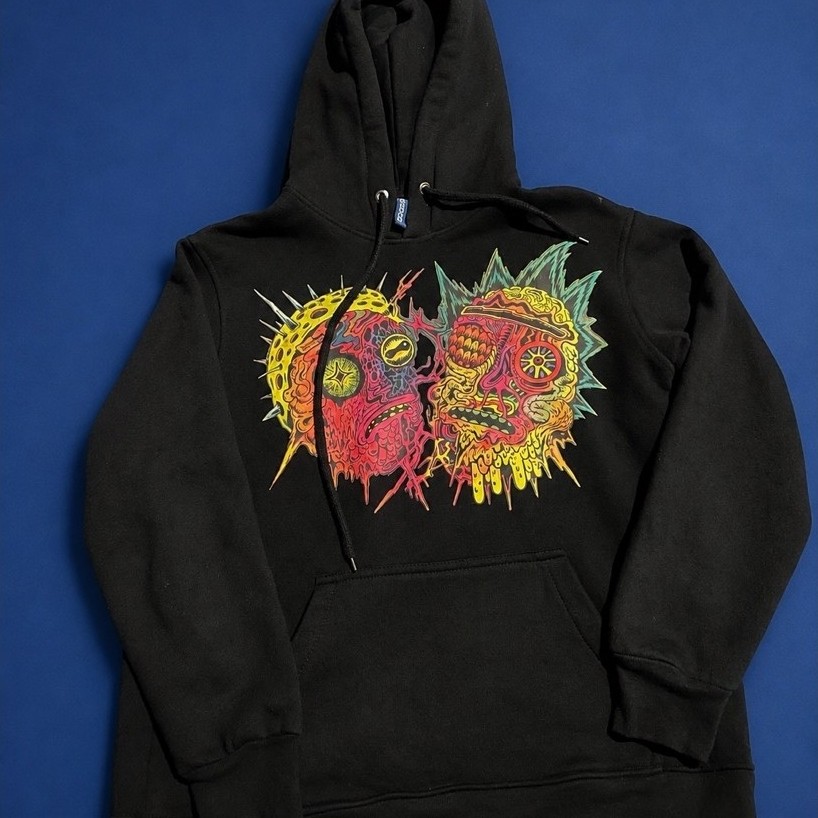 Hoodie HM Rick And Morty Black Rick Morty
