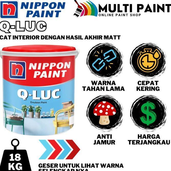 Nippon Paint Q-Luc Cat Tembok Q Luc 18Kg Cat Tembok Nippon Paint Q Luc Cat Dinding Q Luc 18 Kg Q-Luc