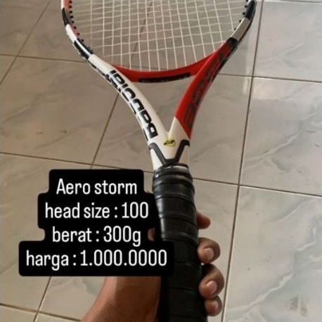 raket tenis babolat aero storm merah
