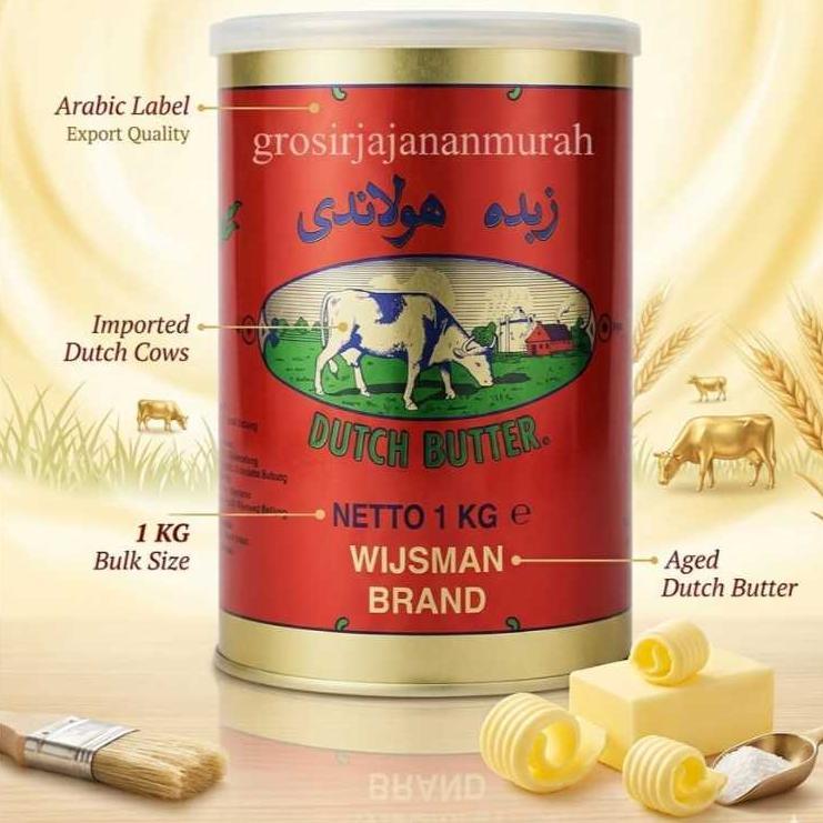 MENTEGA WISMAN BUTTER 1 KG WISJMAN PURE DUTCH BUTTER RUMBUTTER WYSMAN KUE NASTAR KASTENGEL MARTABAK 
