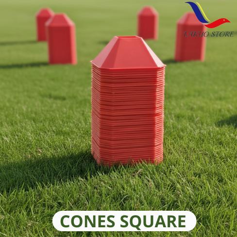 CONES SQUARE / CONES KOTAK PERSEGI /  CONES KURUCUT / CONES AGILITY / CONES SEPAK BOLA (TERBAIK) (TE