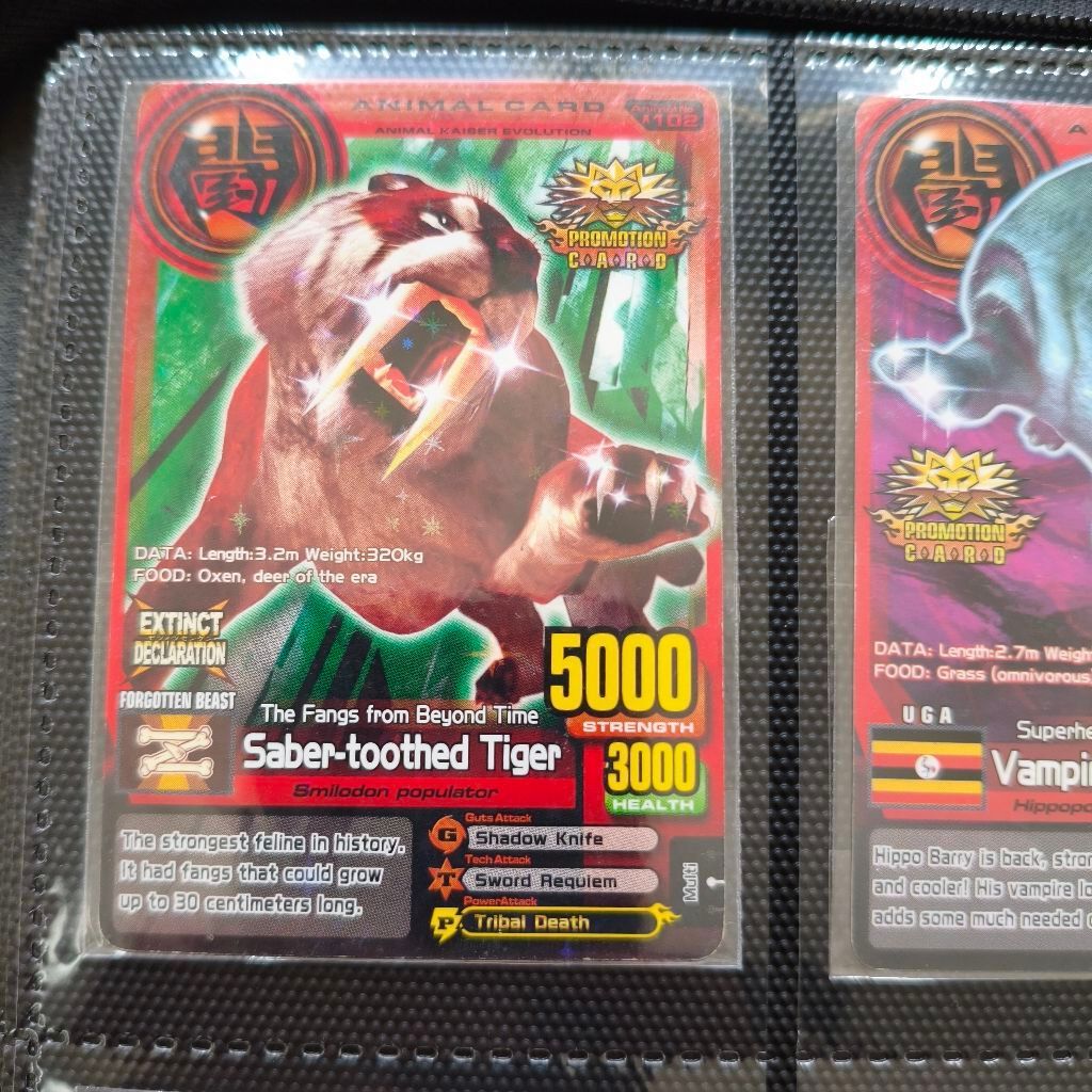 Animal Kaiser Saber-toothed Tiger Promotion Card