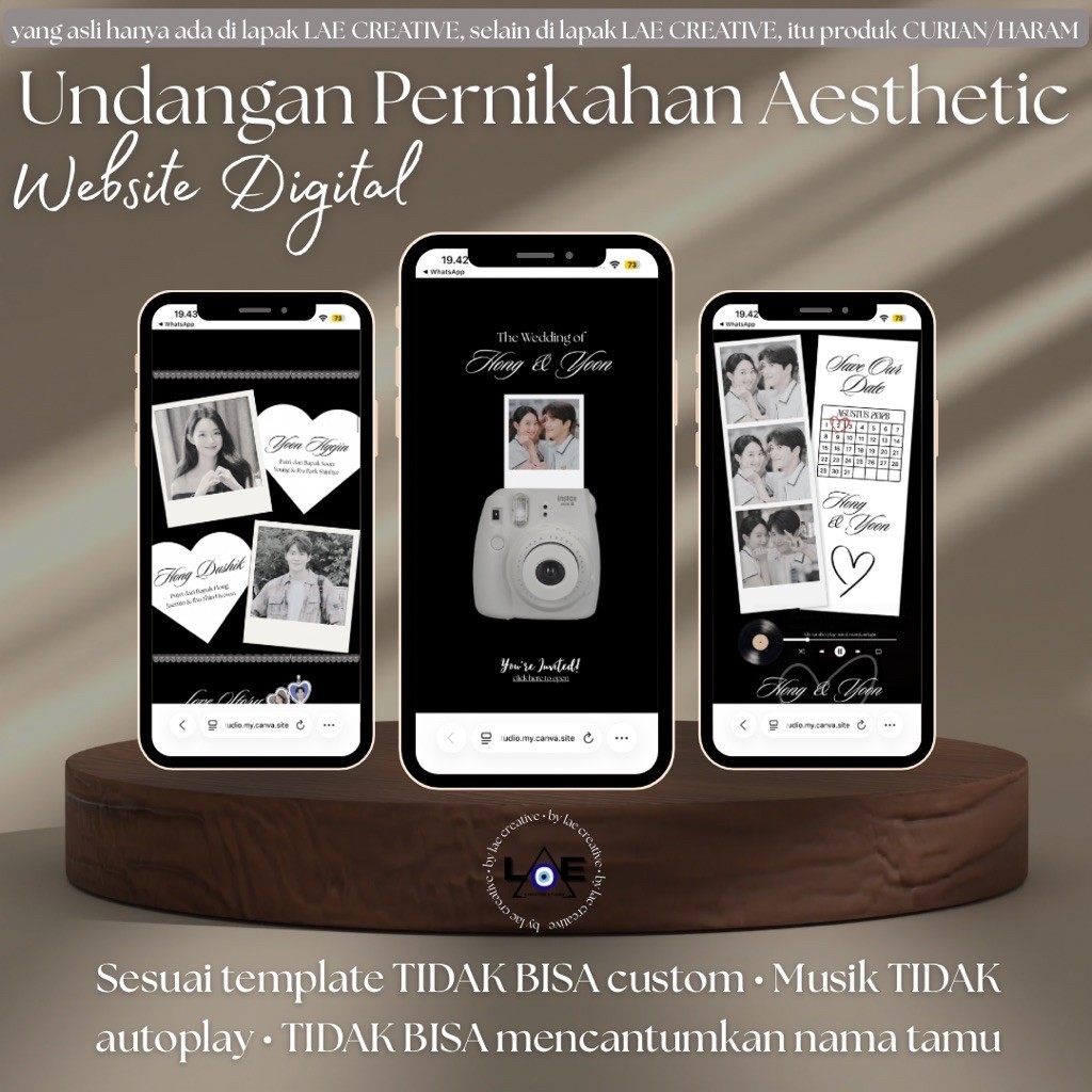 Lae Creative - Undangan Pernikahan Digital | Undangan Website | Wedding Invitation | Digital Wedding