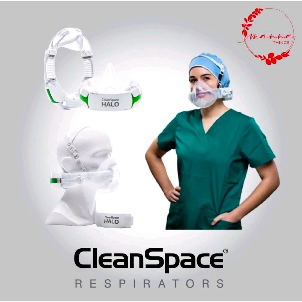 Masker clean space HALO respirator battery Power air purifier