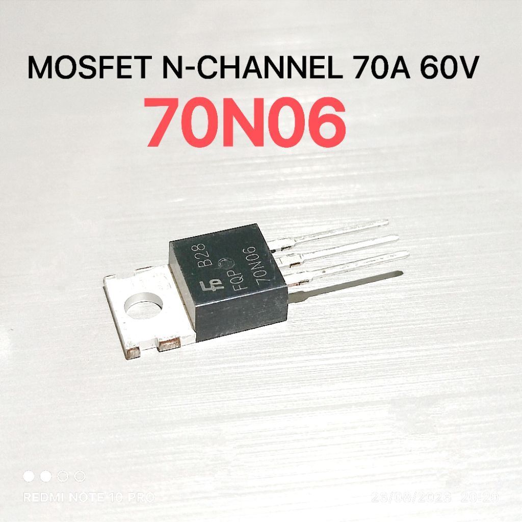 (QTY 1 PCS) MOSFET 70N06 N-CHANNEL FET 70N06 70A 60V SUPER