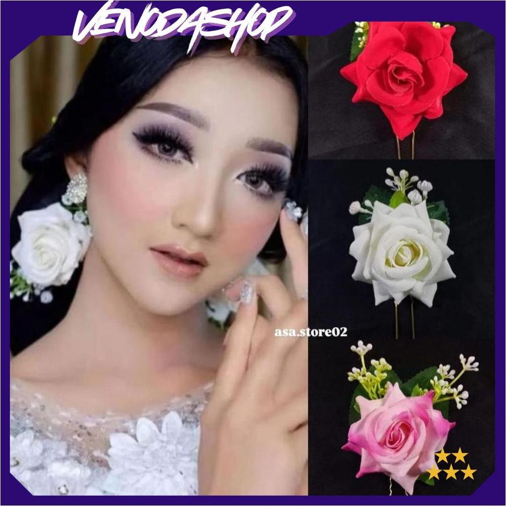 Tusuk Konde Bunga Mawar/Tusuk Konde Rambut Sanggul ASA Sale