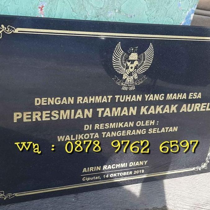 Terlaris Prasasti Peresmian 40X60 Marmer