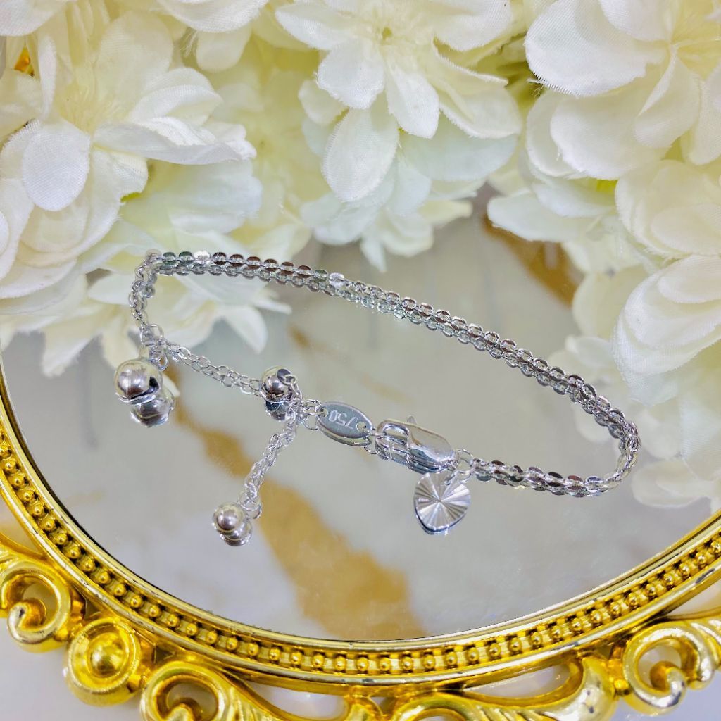 Gelang nori silver titanium