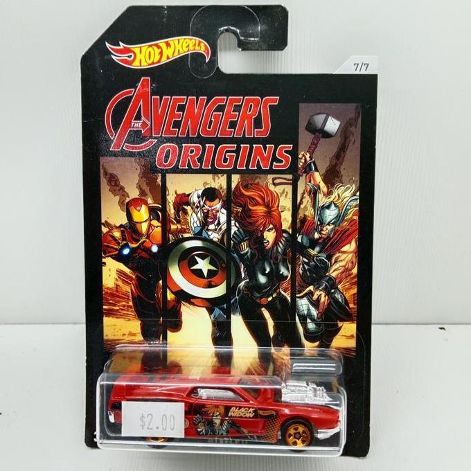HOTWHEELS   RIVITED AVENGERS ORIGINS FREE PROTECTOR  LWA17-352 SMETOY