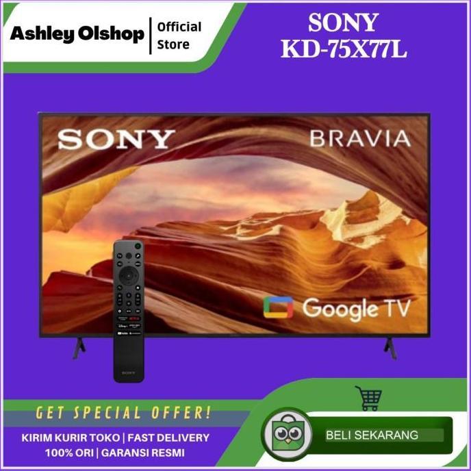Tv Sony 75 Inci X77L Sony Kd-75X77L 4K Google Tv Sony 75 Inch 75X77L