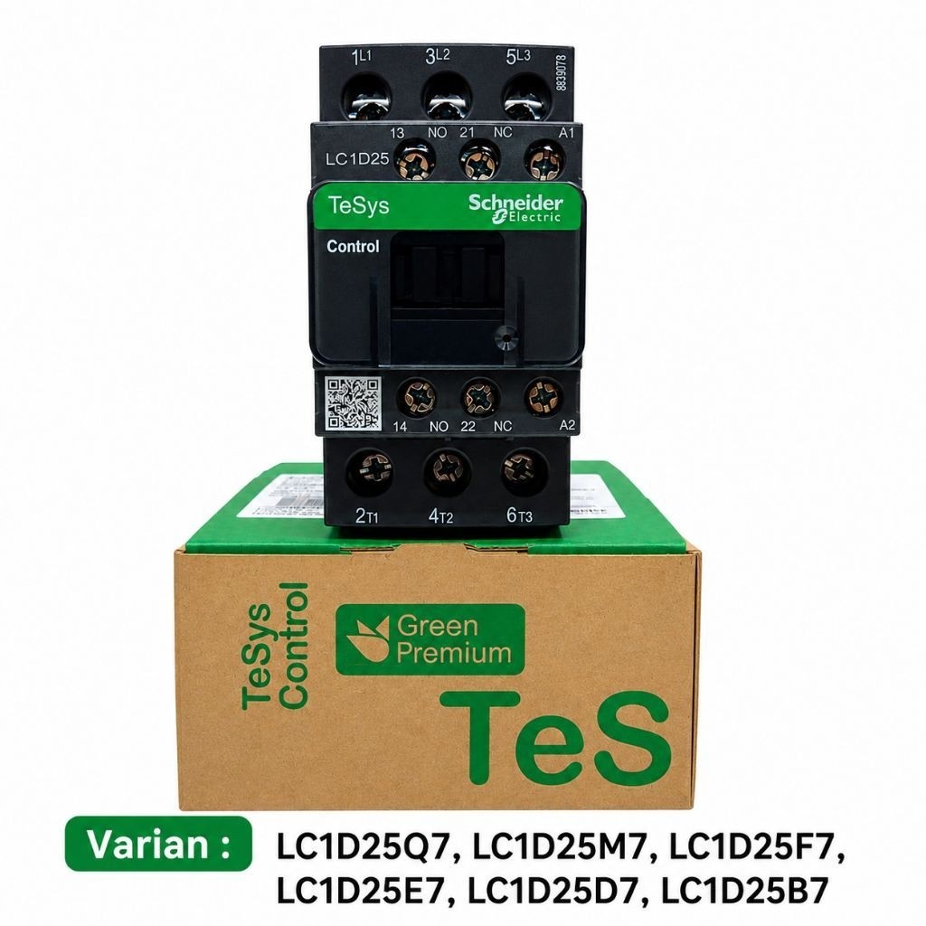 Kontaktor Schneider Lc1d25m7 220v Lc1d25q7 380v Lc1d25f7 110v Lc1d25b7 24v Lc1d25d7 42v Lc1d25e7 48v