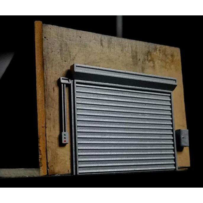 3D Receh 1 64 Rolling Door Maket Diorama Rolling Door Pintu Garasi