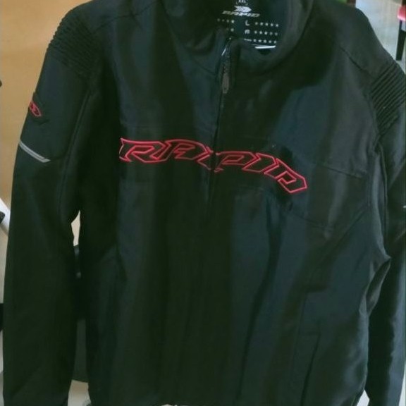 jaket rapid daily + glove motowolf