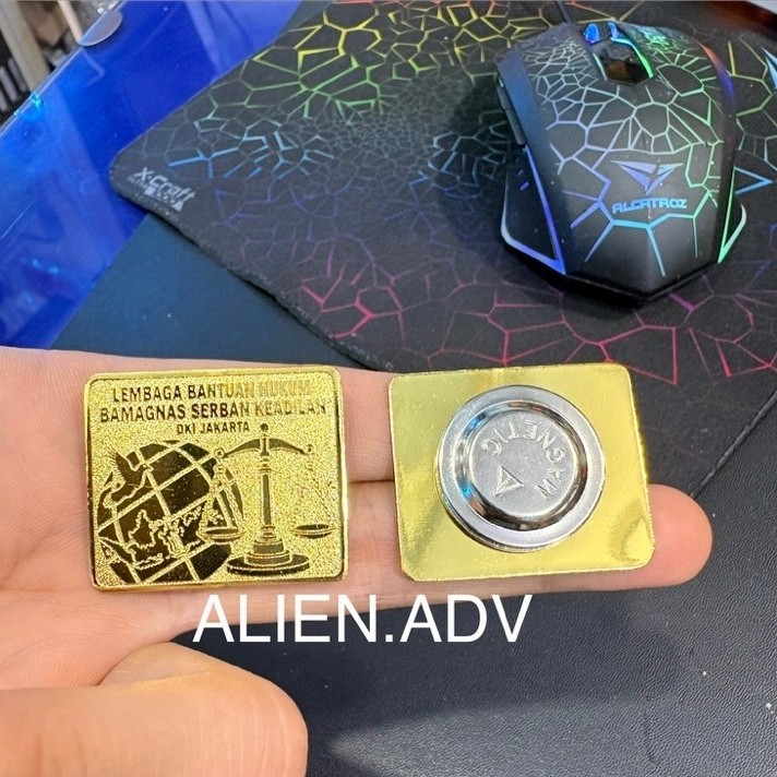 Pin CUstom Kuningan Sepuh Emas / Pin Custom Premium Kuningan