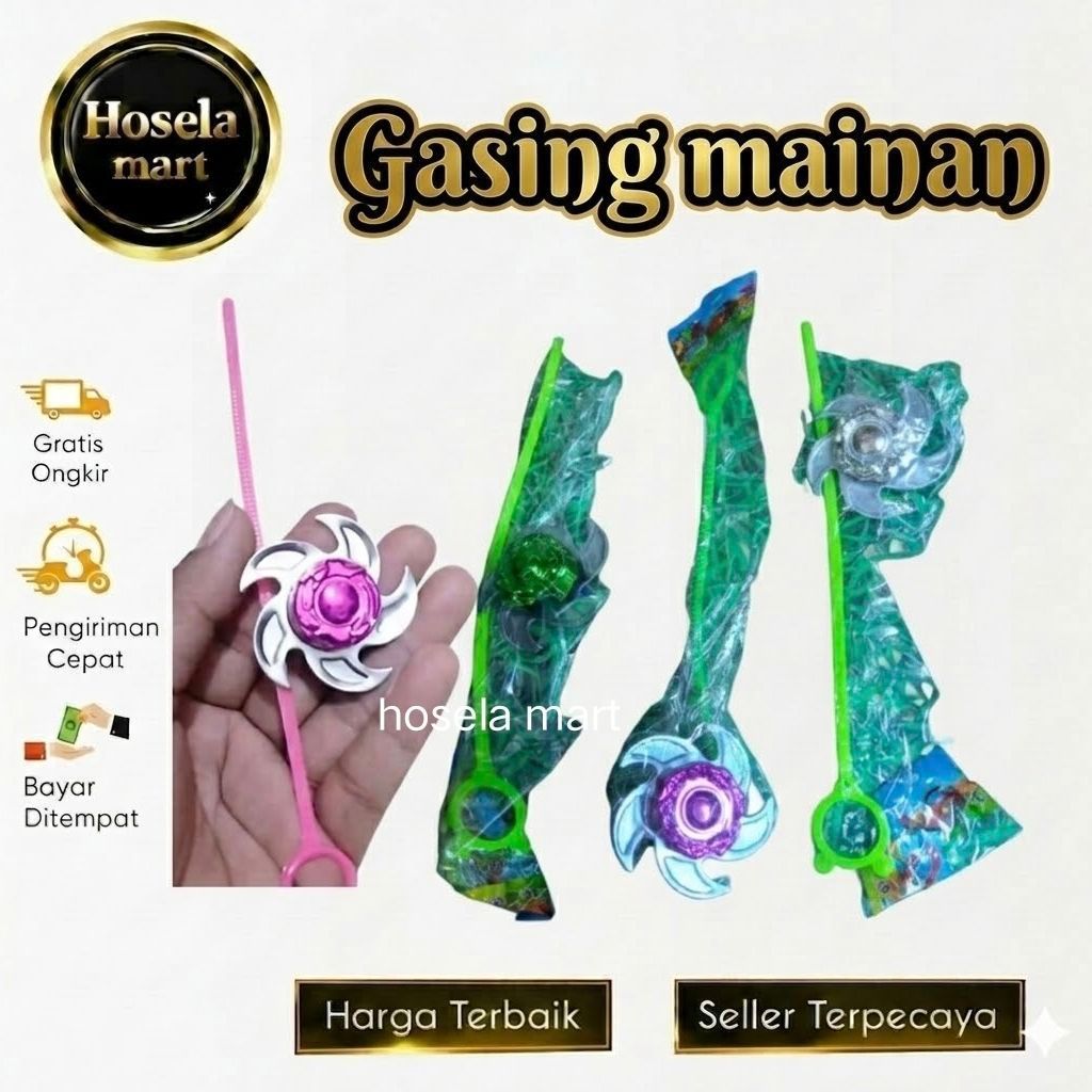 Gasing metalik l gasing anak l gasing jadul mainan gasing