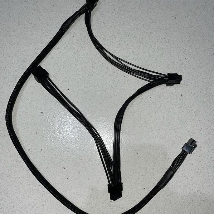 kabel modular pcie 8 pin to 6 2 pin cabang 3 kabel modular 8pin mining