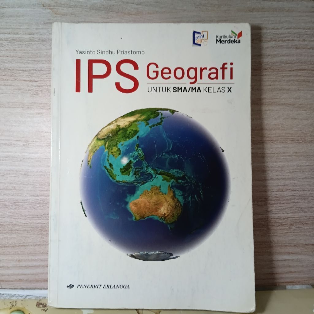 BUKU IPS GEOGRAFI UNTUK SMA KELAS 10 ERLANGGA KURIKULUM MERDEKA