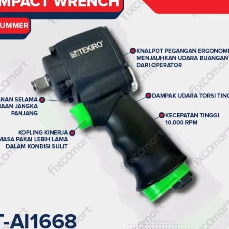 Tekiro Air Impact angin Jumbo Hammer 1/2 inc