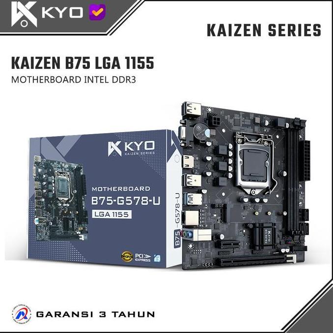 Motherboard KYO KAIZEN B75 M.2 NVME LGA1155 DDR3 B75 Mobo B75