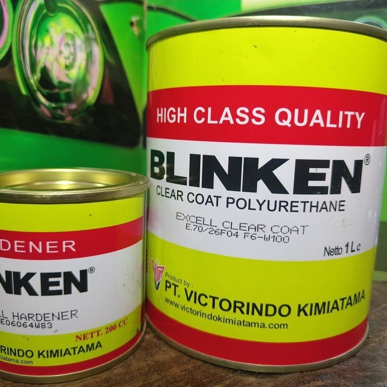 CLEARCOAT PU 1L EXCELL BLINKEN / BLINKEN Clear Coat Polyurethane Excell Clear / Pernis PU pelindung 
