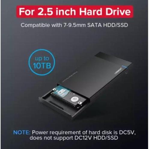 Save- Ugreen Hdd Ssd Case Enclosure External 2.5 Type C 3.1 Micro B 6 Gbps