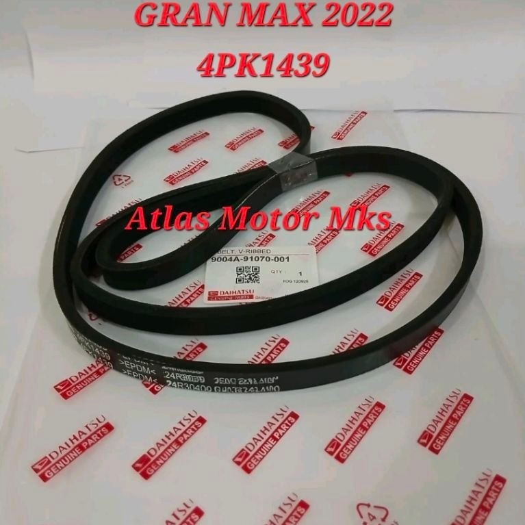 [1PC][4PK1439] FAN BELT TALI KIPAS VBELT DAIHATSU GRAN MAX 2NR / GRAN MAX NEW 2NR "2022-ON" - DAIHAT