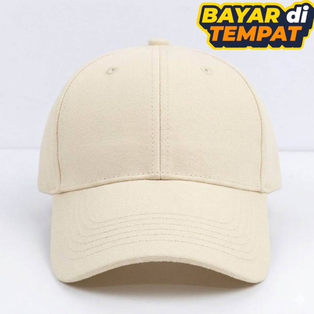 Topi Baseball Polos Pria/Wanita topi baseball wanita topi baseball premium topi baseball pria topi b